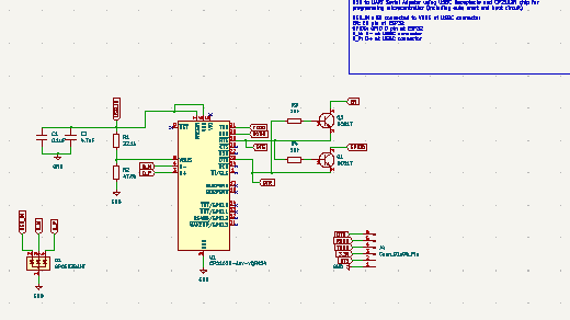 Detailed USB to Serial UART Schematic